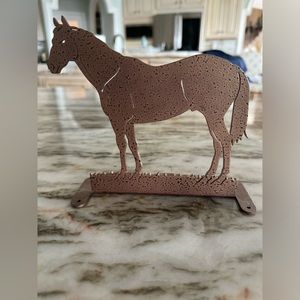 Bronze metal horse statue/bookend